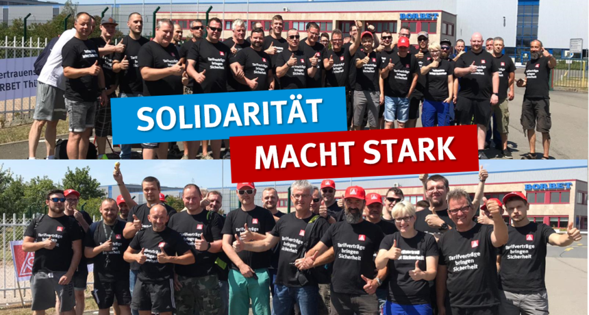 Starkes Zeichen für Tarif auch aus Bad Langensalza - Solidarität macht stark!