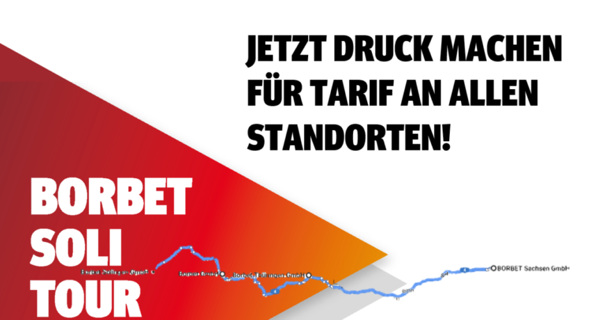 Wir fordern: Tarifvertrag für alle Standorte - BORBET Soli-Tour 2020 startet!