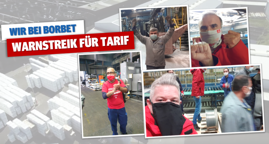 Warnstreiks bei der BORBET Solingen GmbH -  Metaller*innen beeindrucken mit enormer Beteiligung und Solidarität
